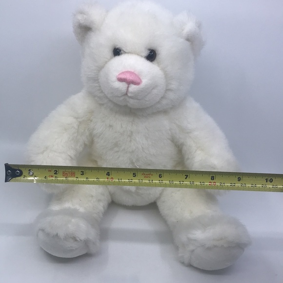 Build A Bear Workshop Plush White Bear With Pink Nose 14” Retired - Picture 8 of 8